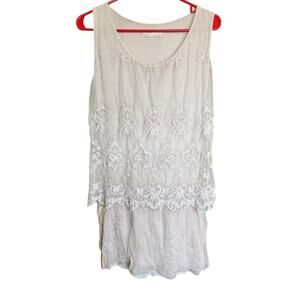 Made In Italy Dress Silk Blend Lace Gauze Lavender Whimsifairy Romantic Ethereal